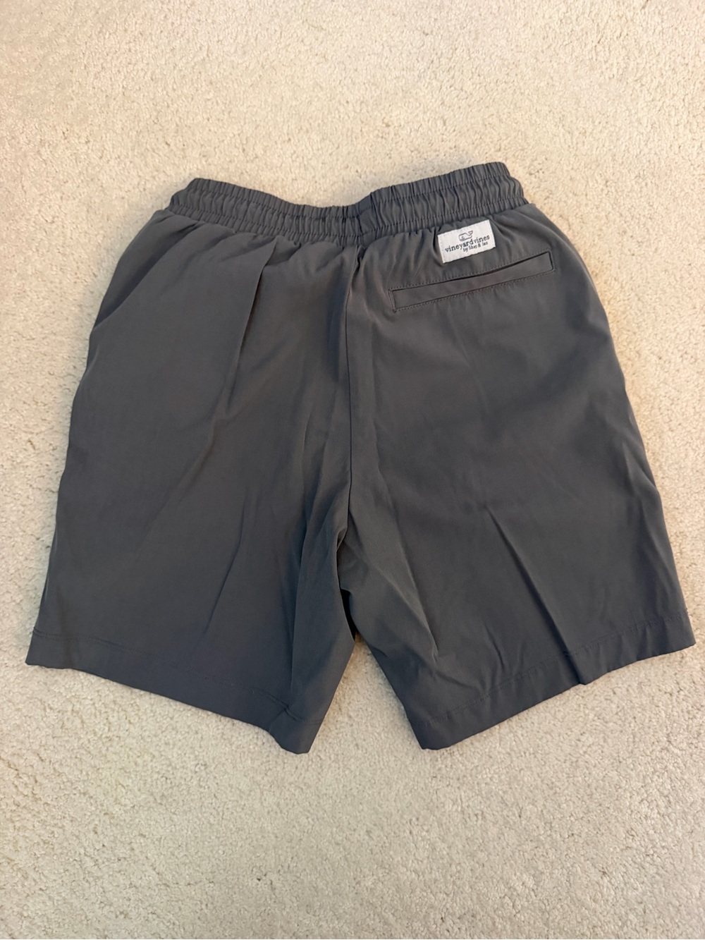 Vineyard Vines Bots Charcoal Elastic-Waist Athletic Shorts